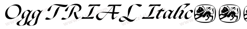 Ogg TRIAL Italic字体转换